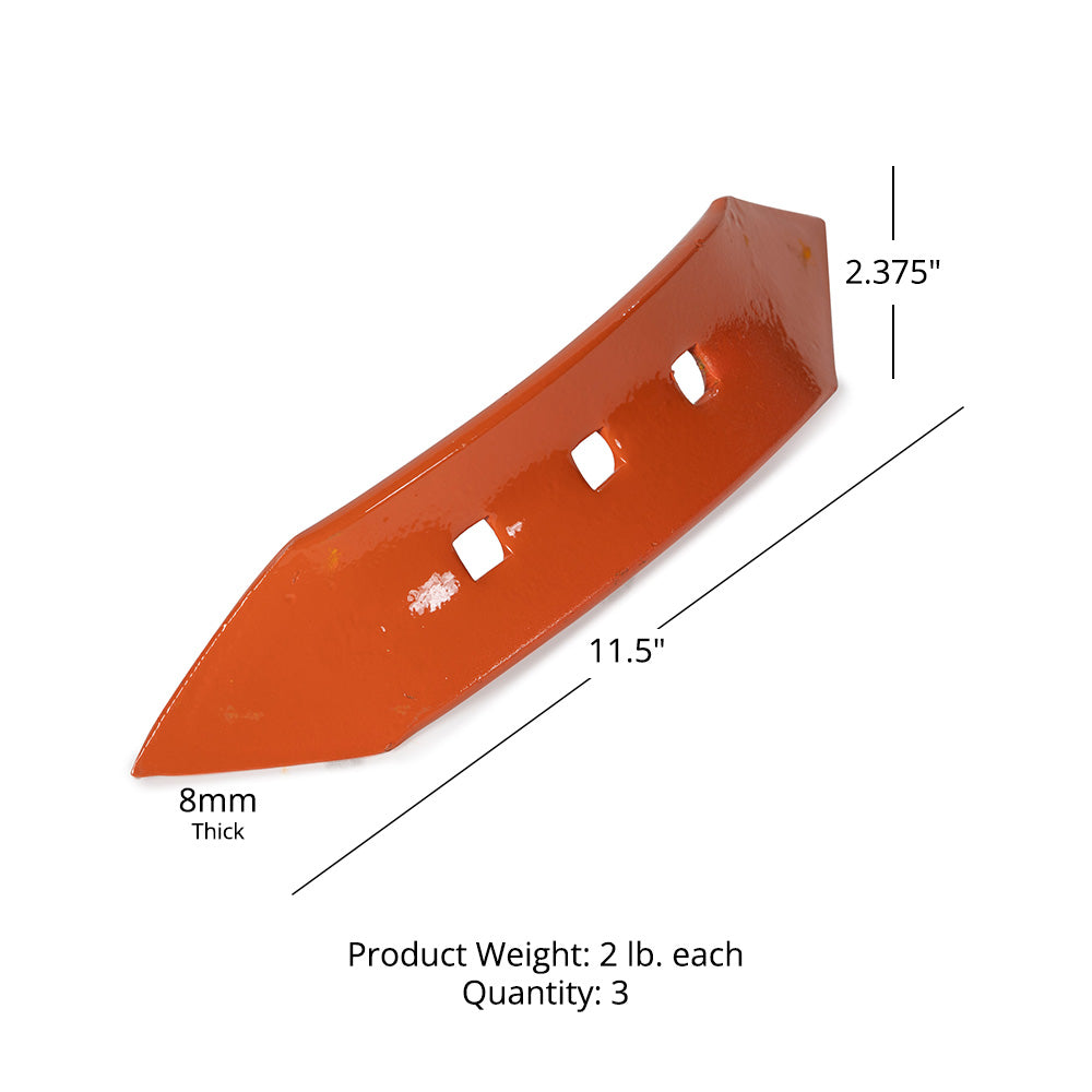 Replacement Shovels for 3 Point Spring-Loaded Tine Tiller