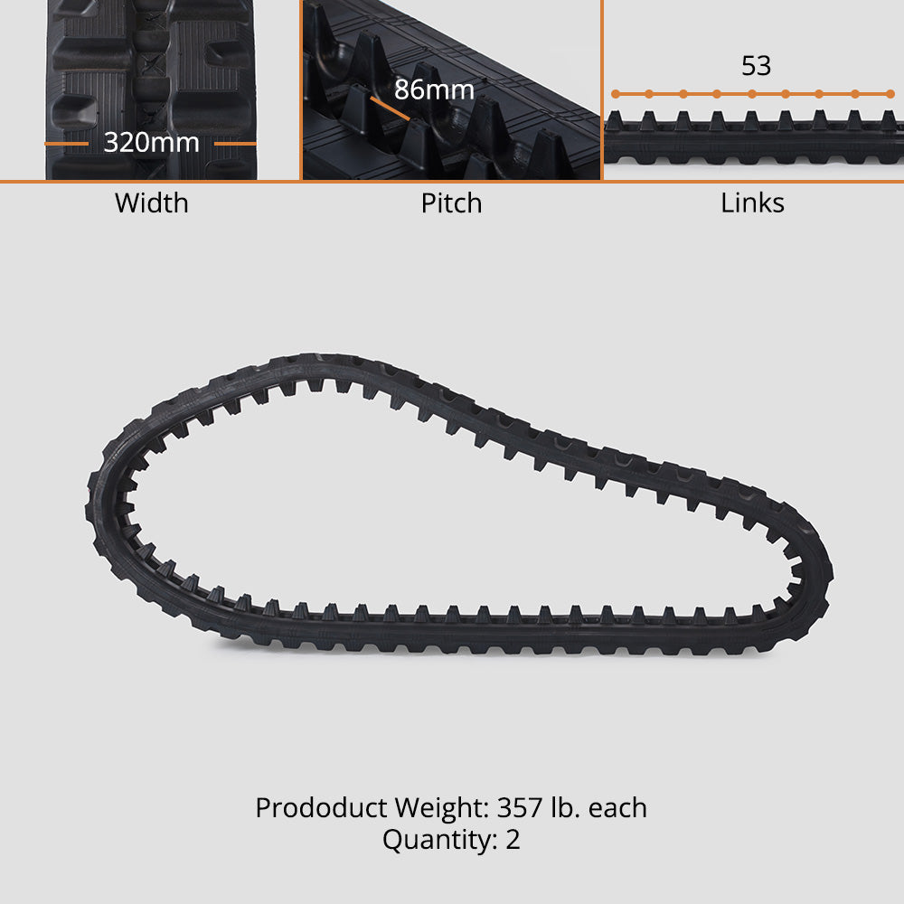 Track Loader Rubber Tracks | 320x86x53