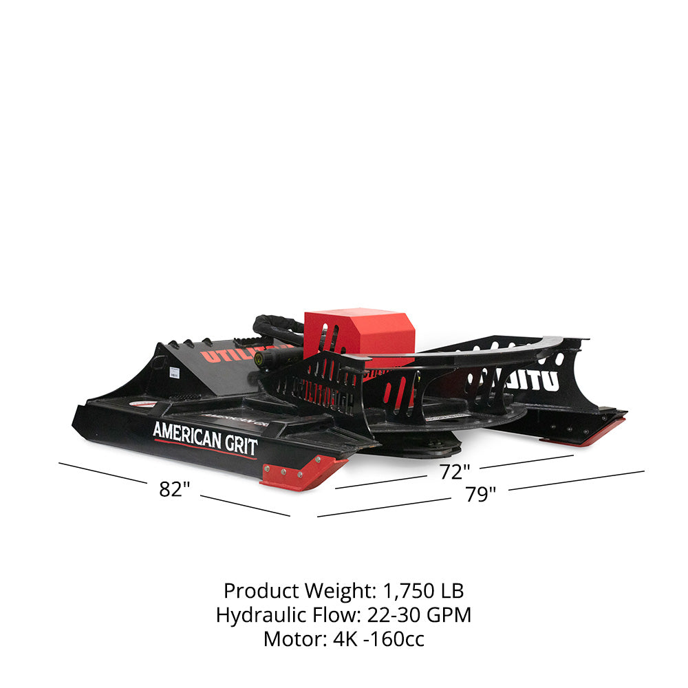 USA Made Pro Series Skid Steer Brush Cutter