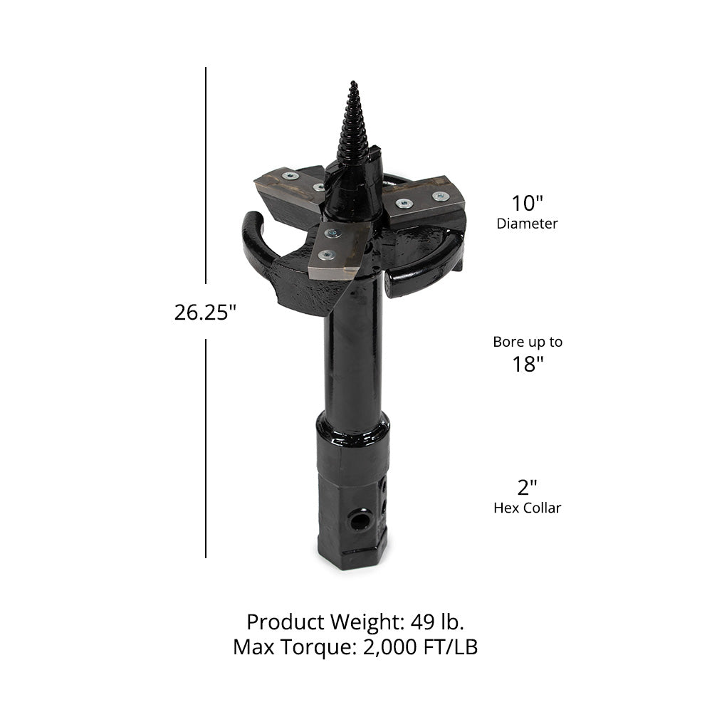 Auger Stump Planer | 10"