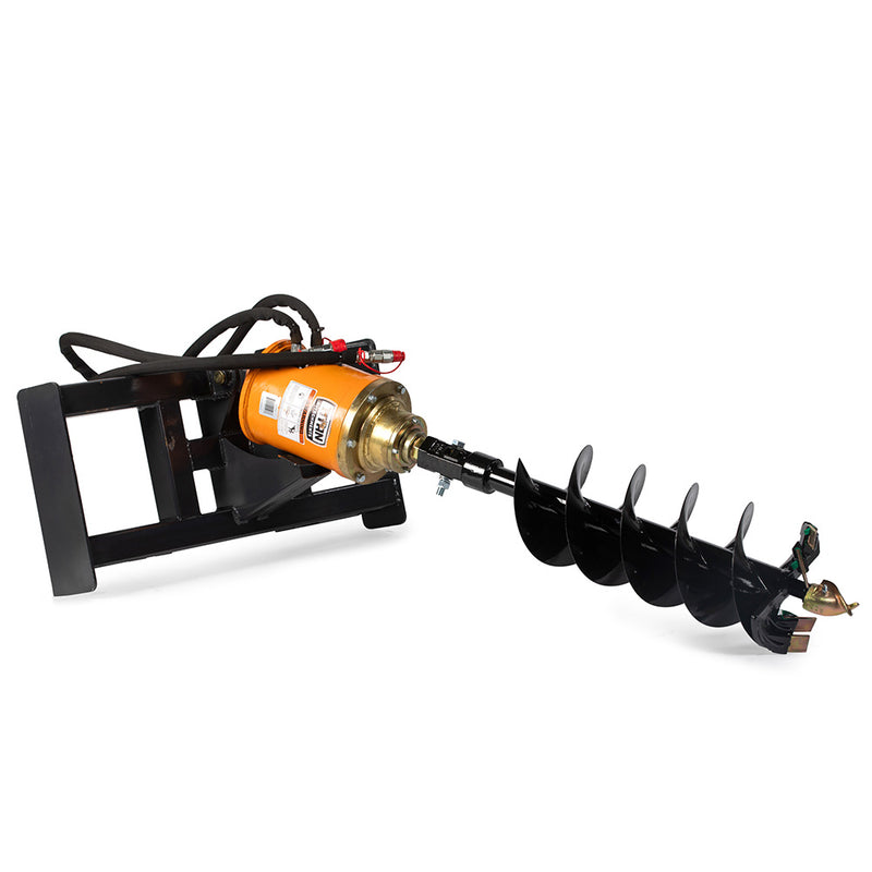 Skid Steer Hydraulic Auger Attachment | Frame + 6" Auger