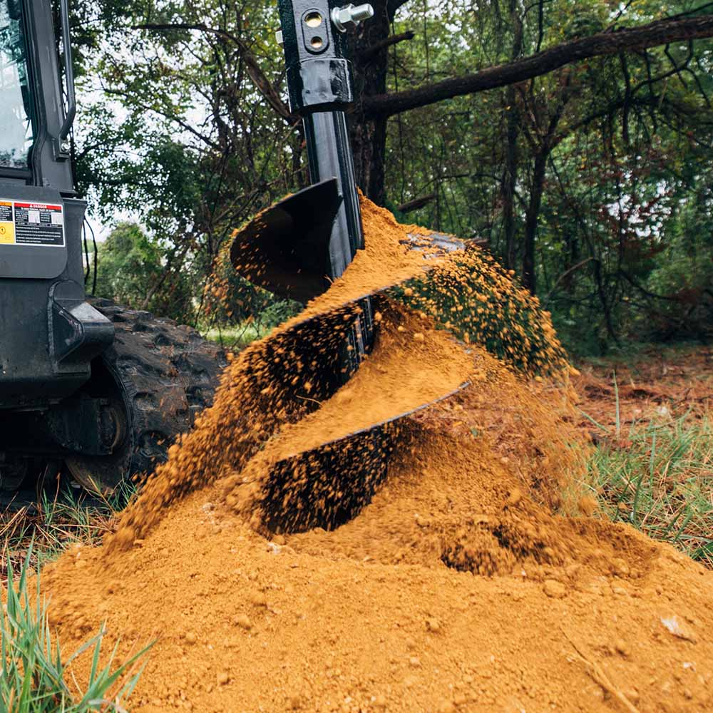 Skid Steer Hydraulic Auger Attachment | Frame + 6" Auger