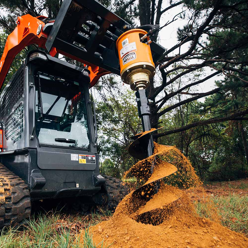 Skid Steer Hydraulic Auger Attachment | Frame Only