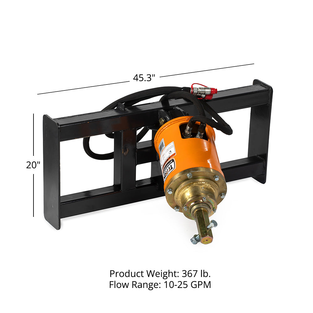 Skid Steer Hydraulic Auger Attachment | Frame Only