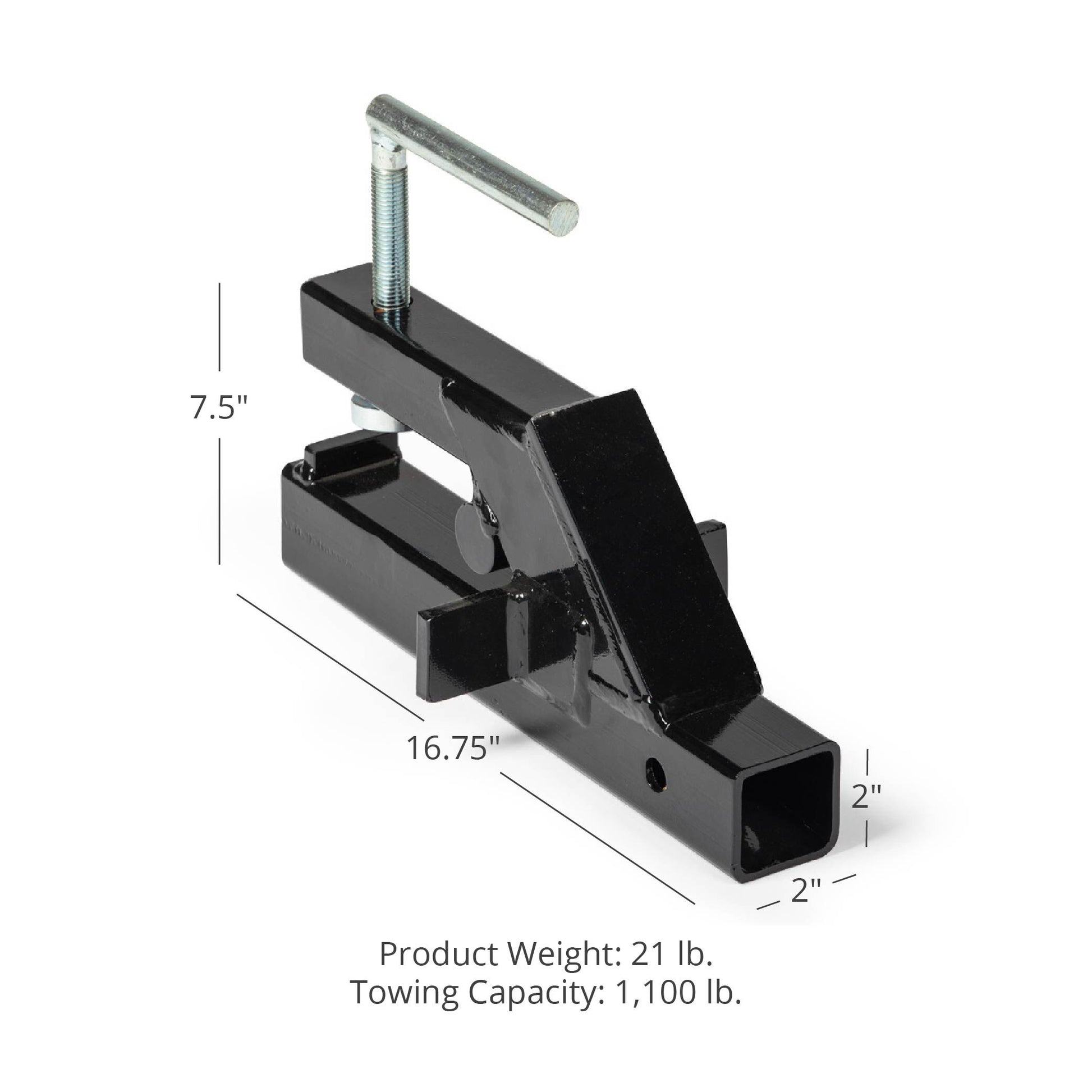 Clamp-On Bucket Hitch Receiver