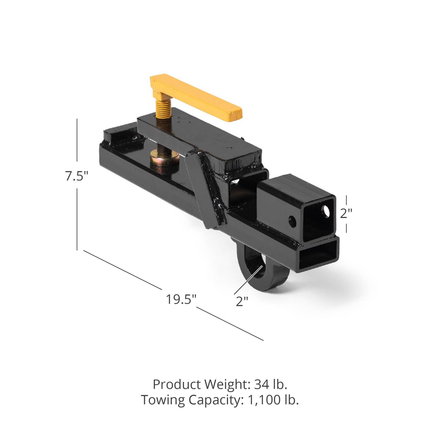 Clamp-On Bucket Hitch Receiver with Lift Ring - view 7