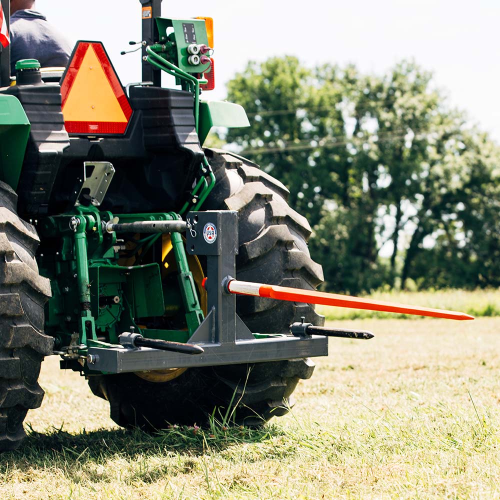 USA Made 3 Point Hay Bale Drawbar Fits Cat 1 & 2 Tractors | Frame Only - view 32