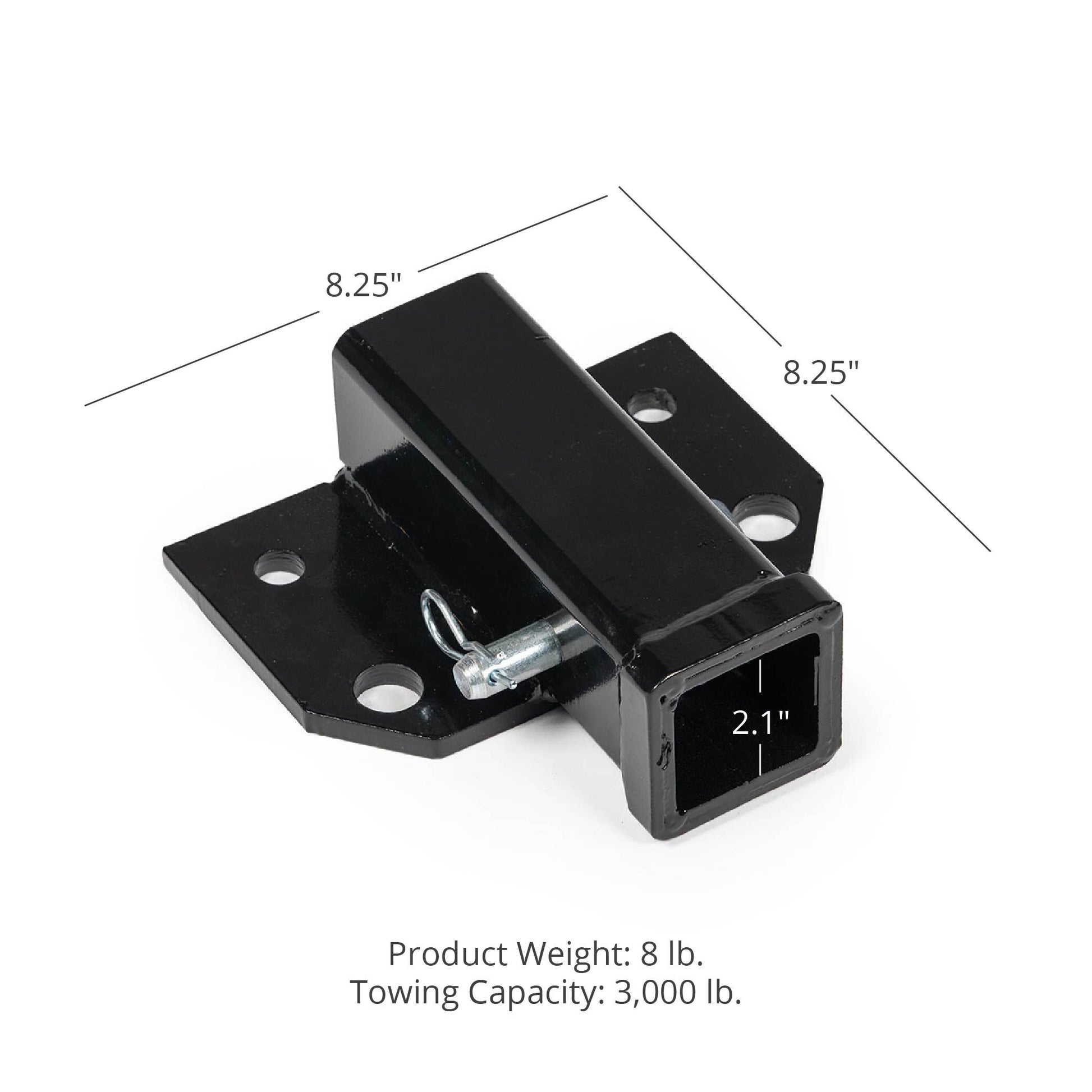 SCRATCH AND DENT - 2" Bolt On Receiver Hitch for Transformer Tractor Hitch - FINAL SALE