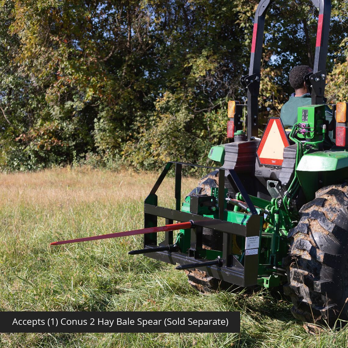 Standard Series 3 Point Pallet Fork Frame Attachment, Fits Cat I & II Tractors | Frame Only - view 40