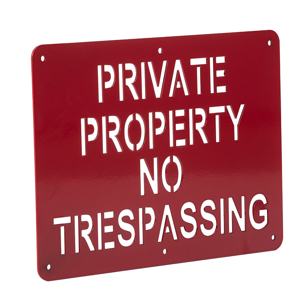 Private Property - No Trespassing Sign | Single - view 1