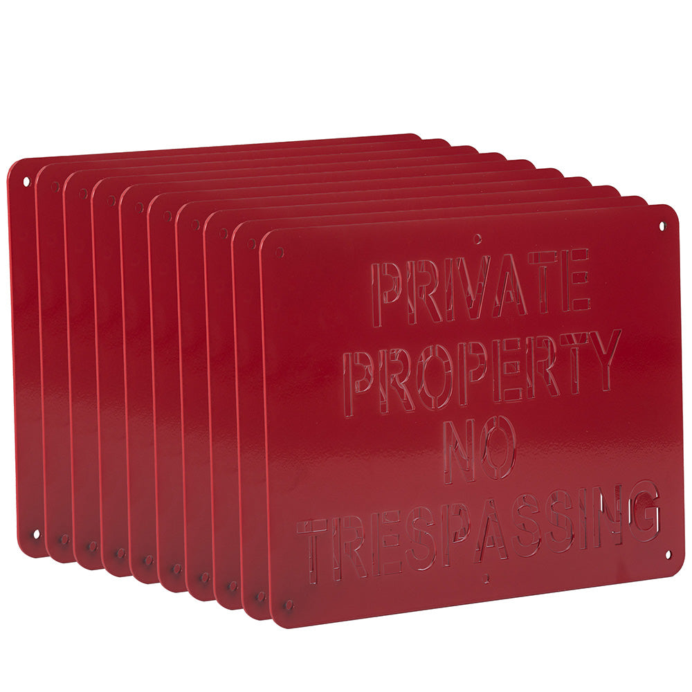Private Property - No Trespassing Sign | 10 Pack - view 16