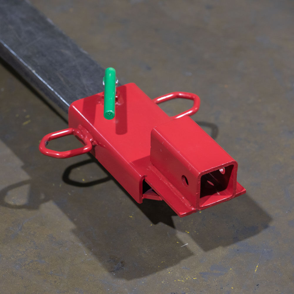 Clamp-On Forklift Hitch Receiver Adapter | No Chain