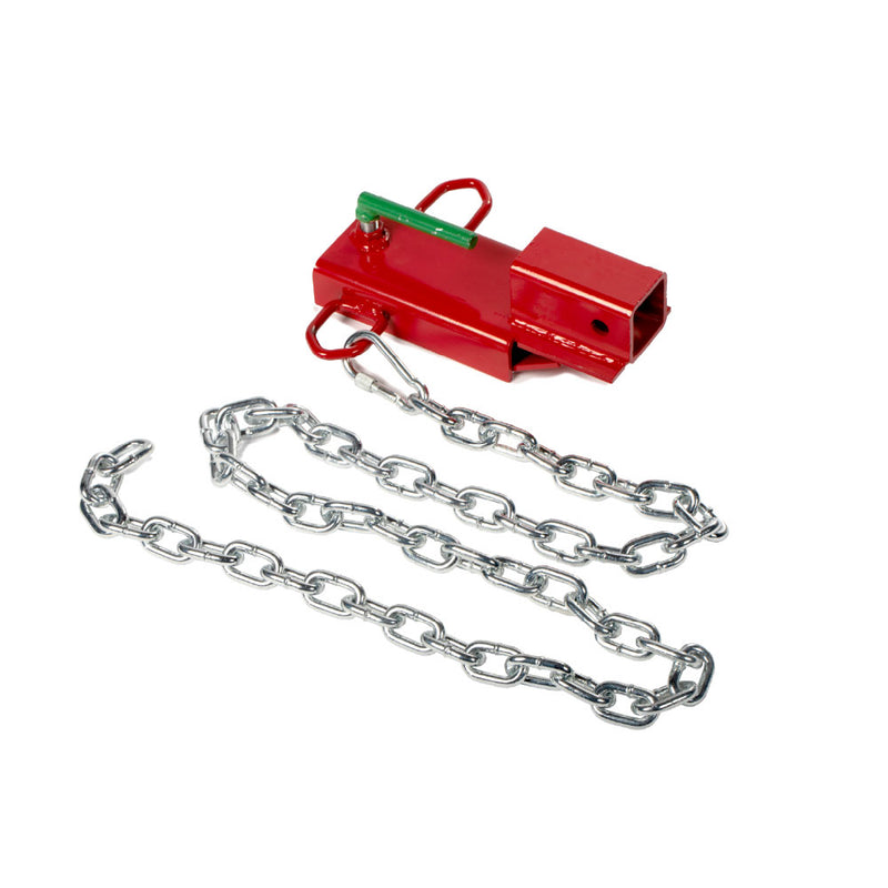 Clamp-On Forklift Hitch Receiver Adapter | Include Chain