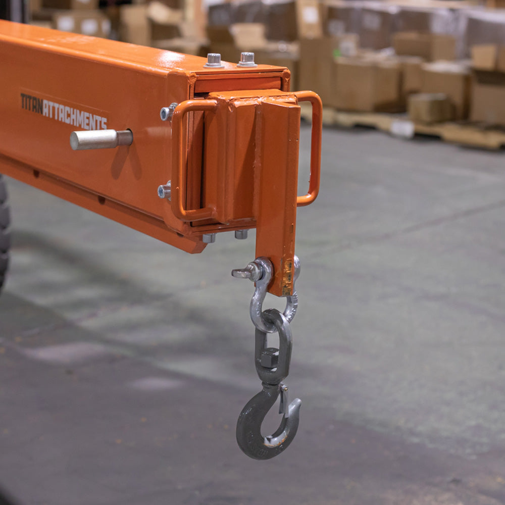 Fork-Mounted Adjustable Hoist Jib Boom Crane - view 8