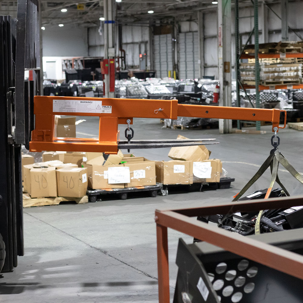 Fork Mounted Telescoping Crane Jib Boom Crane Manual Telescopes 31