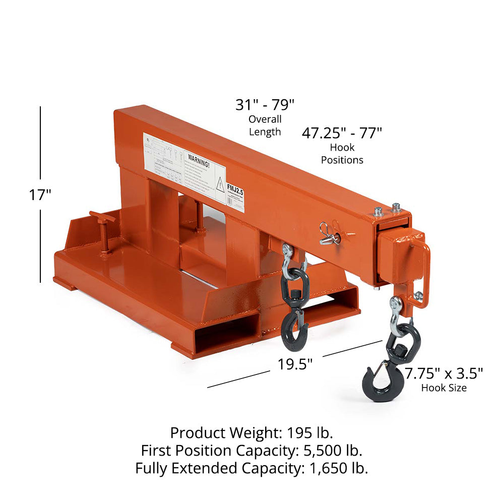 Fork Mounted Telescoping Crane Jib - view 10