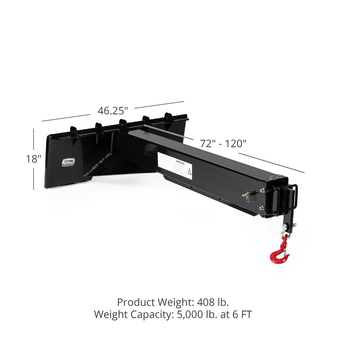 Adjustable Skid Steer Crane Jib - view 12