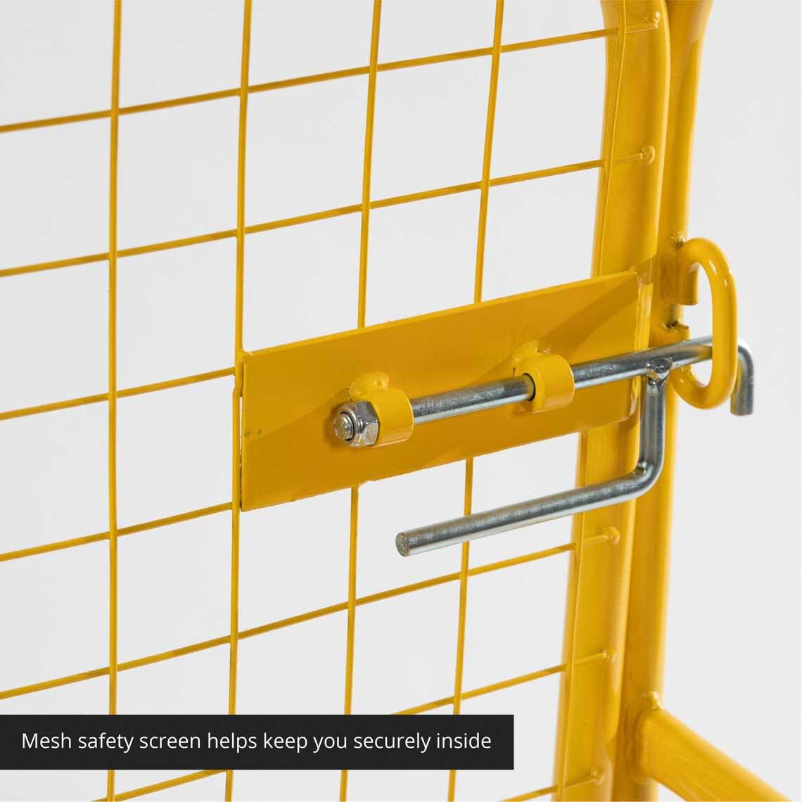 SCRATCH AND DENT - 2 Person Pallet Forklift Platform Safety Cage 36"x36" - FINAL SALE - view 4