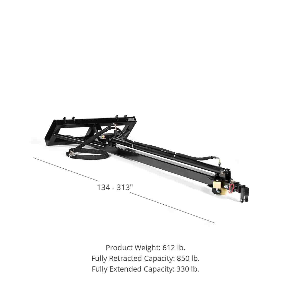 SCRATCH AND DENT - 26 FT Reach Telescoping Hydraulic Skid Steer Truss Boom V2 - FINAL SALE - view 2