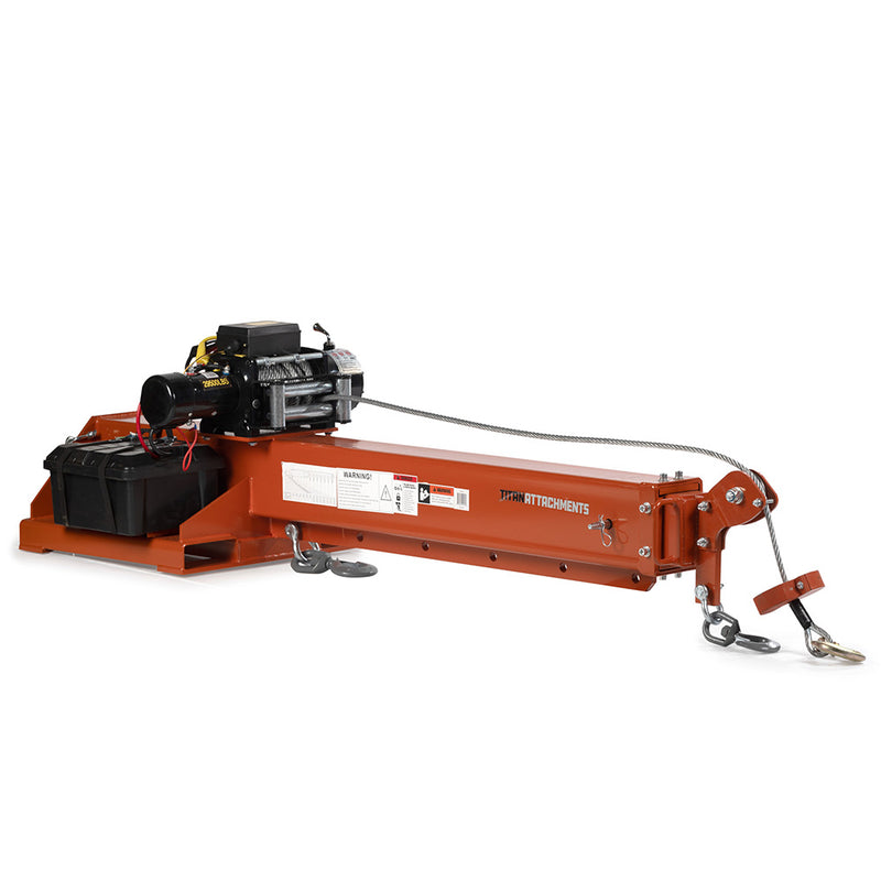 Fork-Mounted Adjustable Hoist Jib Boom Crane | Jib with Winch