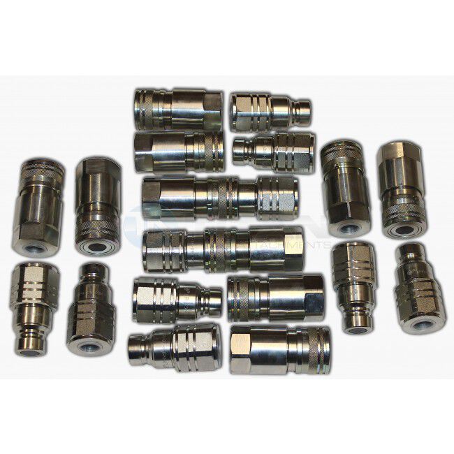 10 Piece 1/2" Flat Face Couplers Wholesale Set NPT - view 1