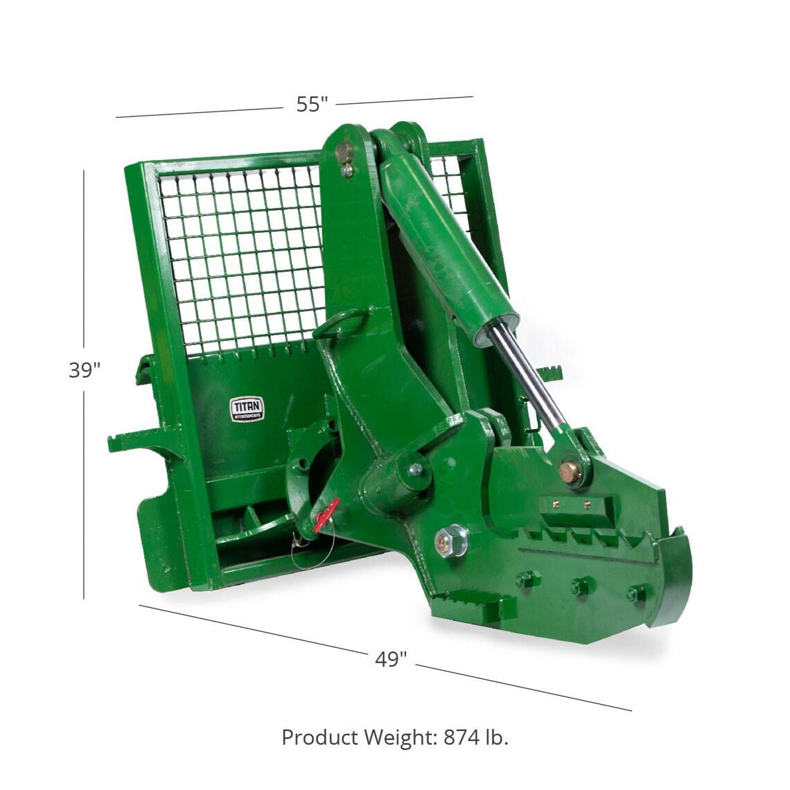 12" Rotating Tree Shear Attachment Fits John Deere Loaders - view 12