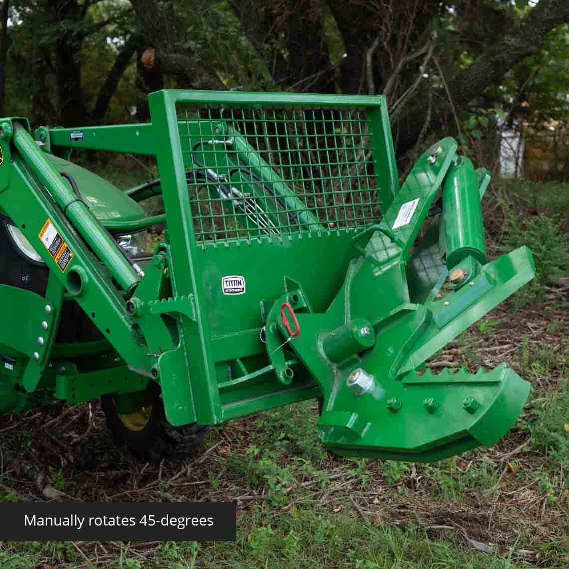 12" Rotating Tree Shear Attachment Fits John Deere Loaders - view 3