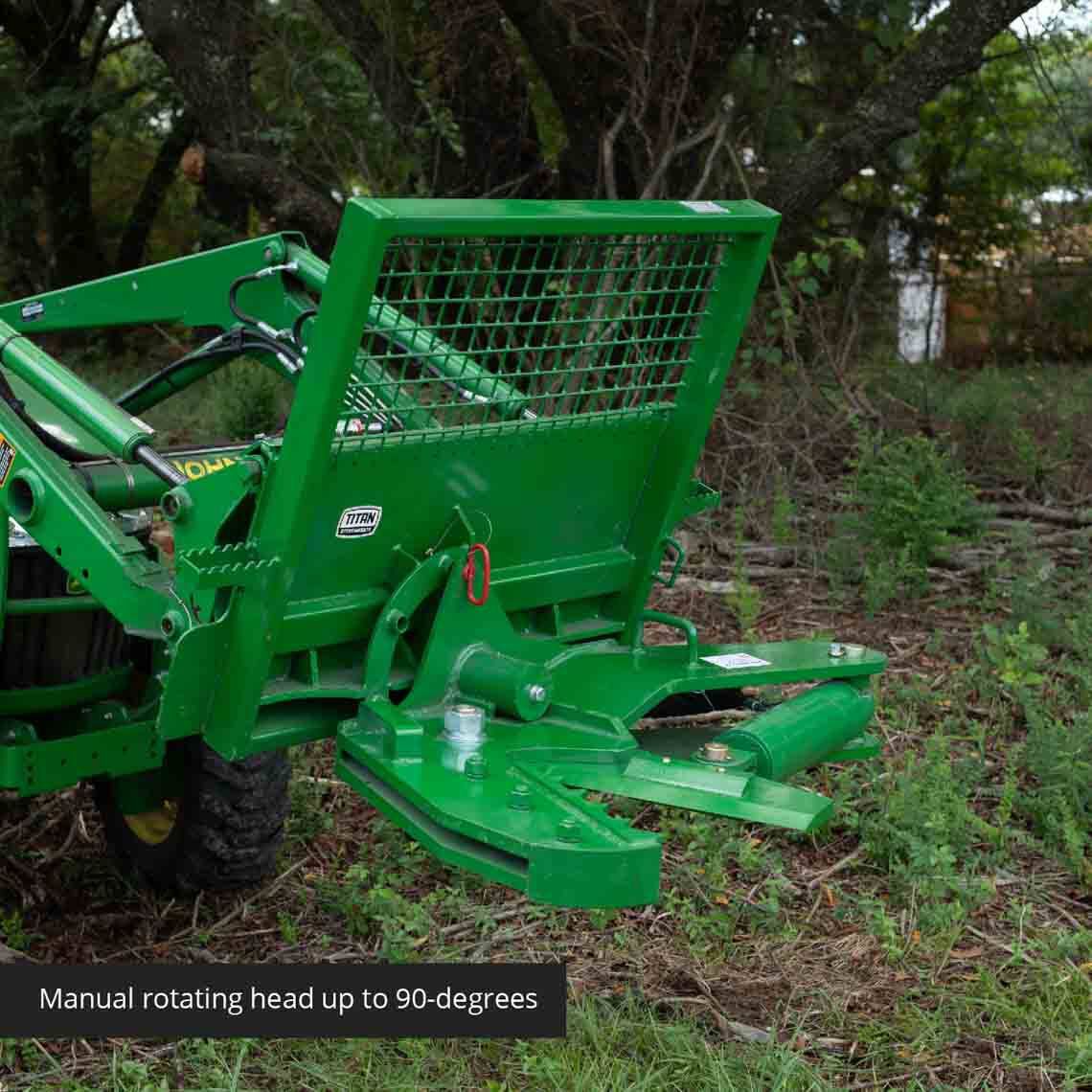 12" Rotating Tree Shear Attachment Fits John Deere Loaders - view 4