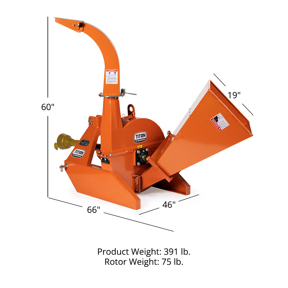 3 Point Wood Chipper Attachments | 25" rotor (Up to 40HP) - view 12