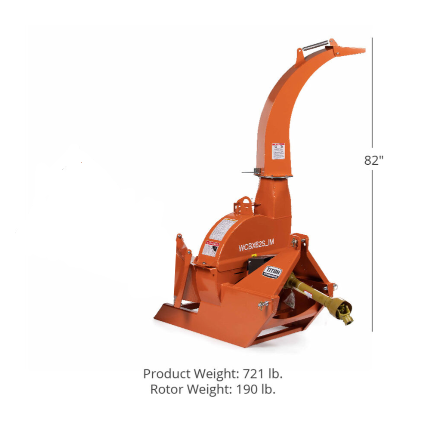 SCRATCH AND DENT - 3 Point Wood Chipper Attachment For Tractors Up To 70HP - FINAL SALE - view 2