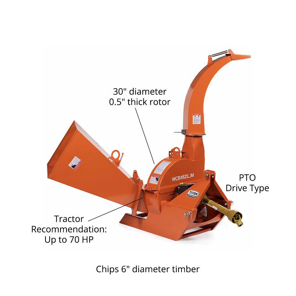 3 Point Wood Chipper Attachments | 30" rotor (Up to 70HP) - view 23