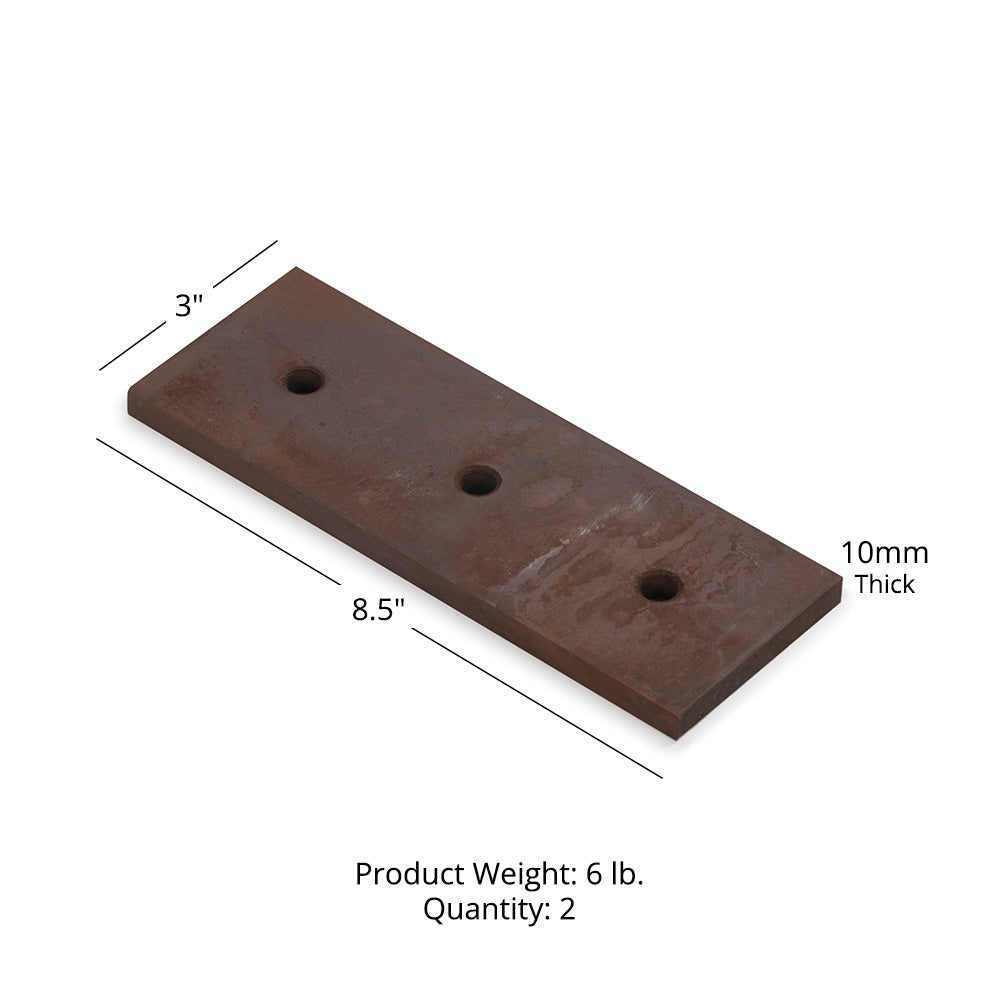 2 Pack Fixed Replacement Blades for Pro Series 3 Point Wood Chipper