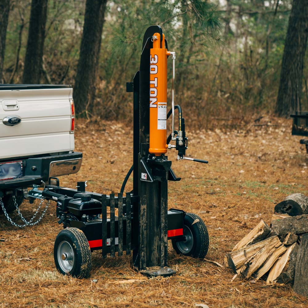 30 Ton Horizontal Vertical Tow Behind Log Splitter Titan Attachments