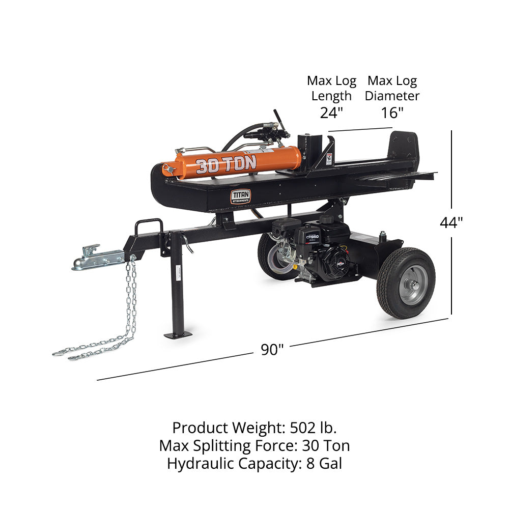 30 Ton Horizontal/Vertical Tow-Behind Log Splitter - view 12