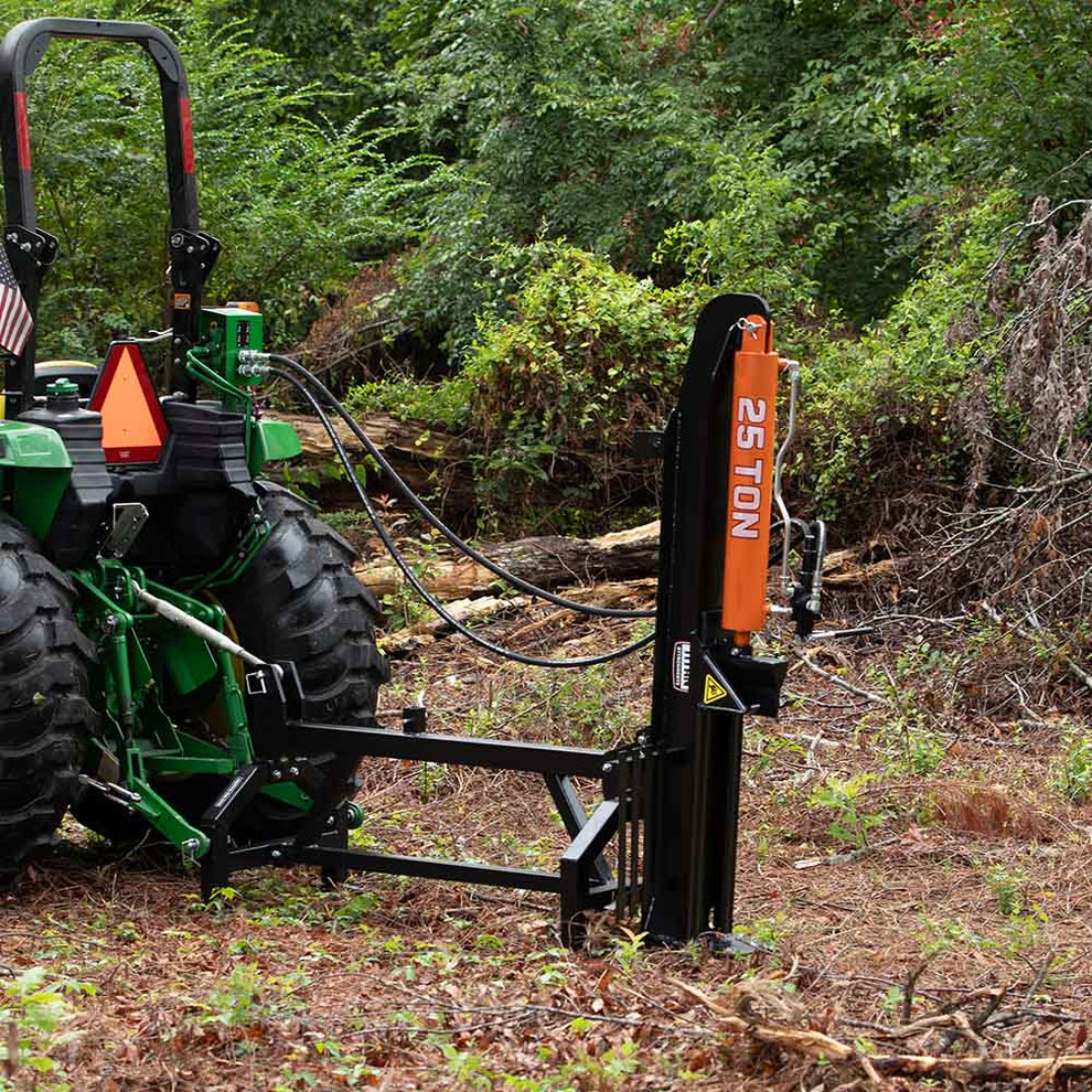3 Point Industrial 25 Ton Hydraulic Horizontal/Vertical Log Splitter ...