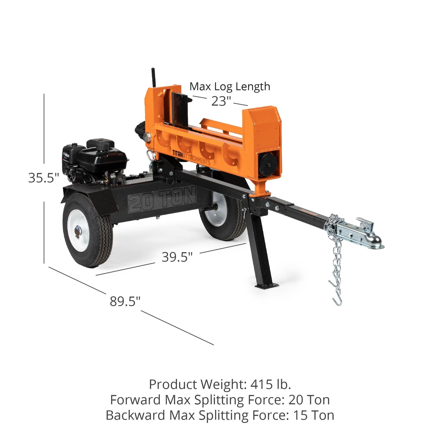 20 Ton Dual-Way Tow-Behind Log Splitter - view 12