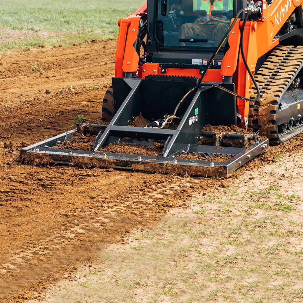 Skid Steer Land Plane with Hydraulic Shanks | 72" / No - view 2