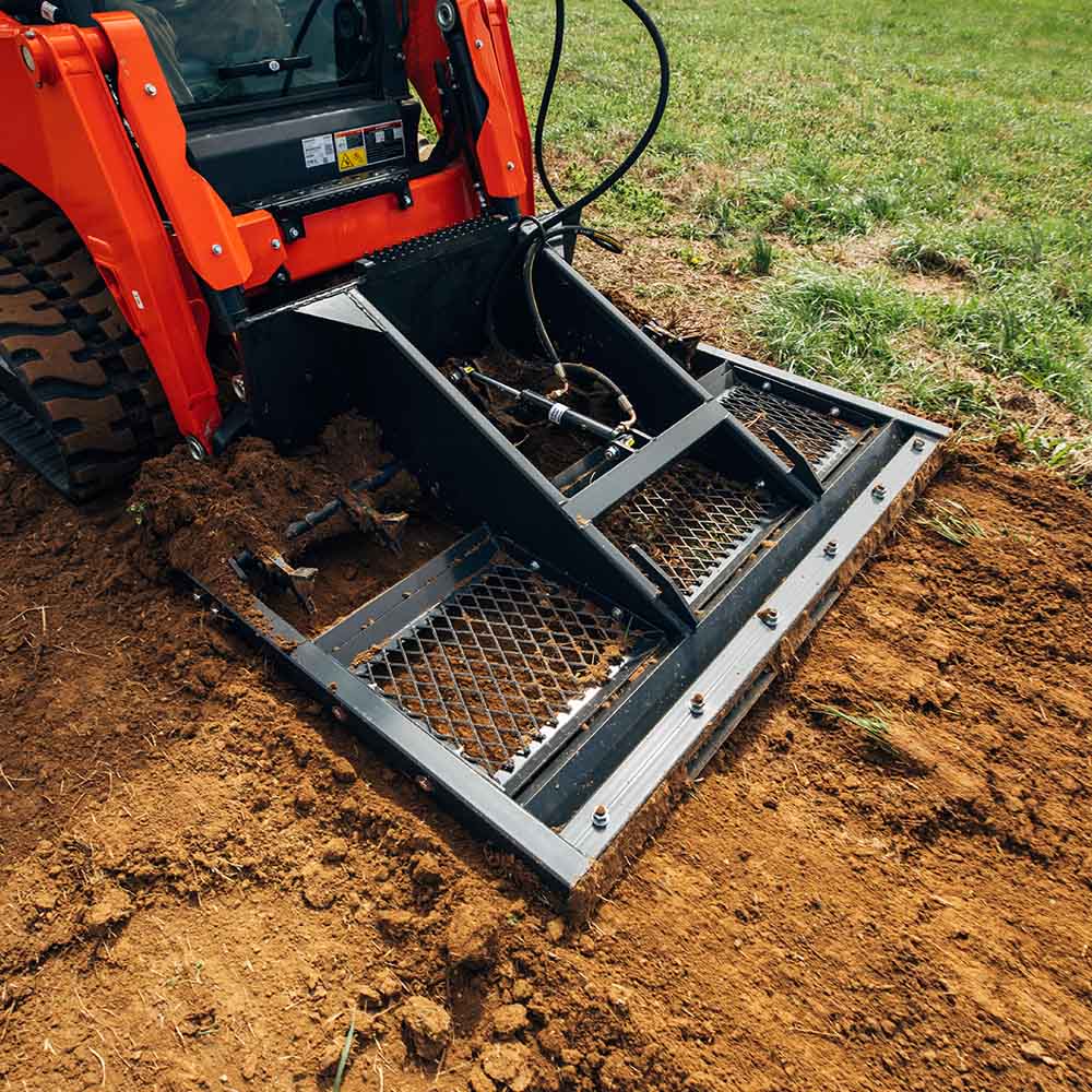Skid Steer Land Plane with Hydraulic Shanks | 84" / No