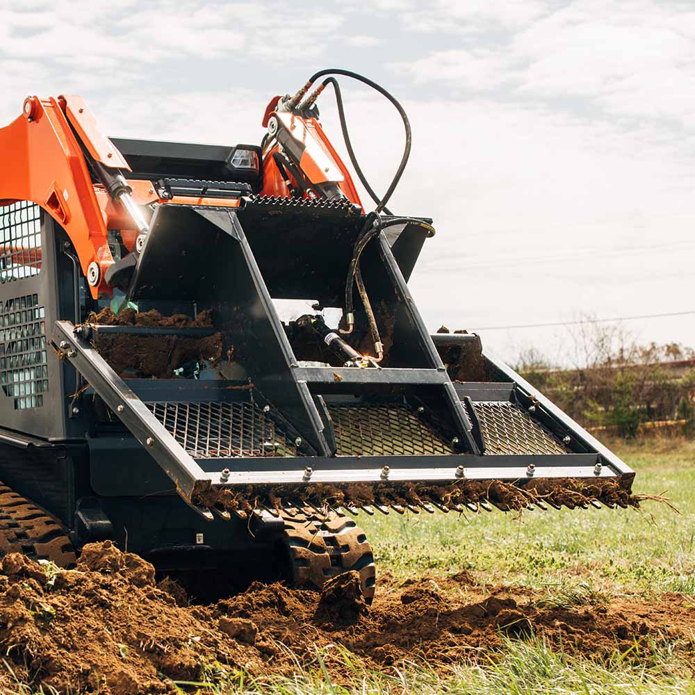 Skid Steer Land Plane with Hydraulic Shanks | 72" / Yes - view 29