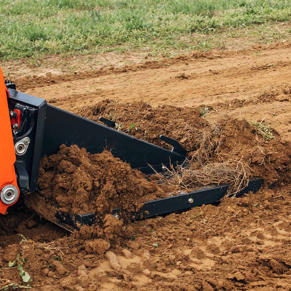Skid Steer Land Plane with Hydraulic Shanks | 84" / Yes