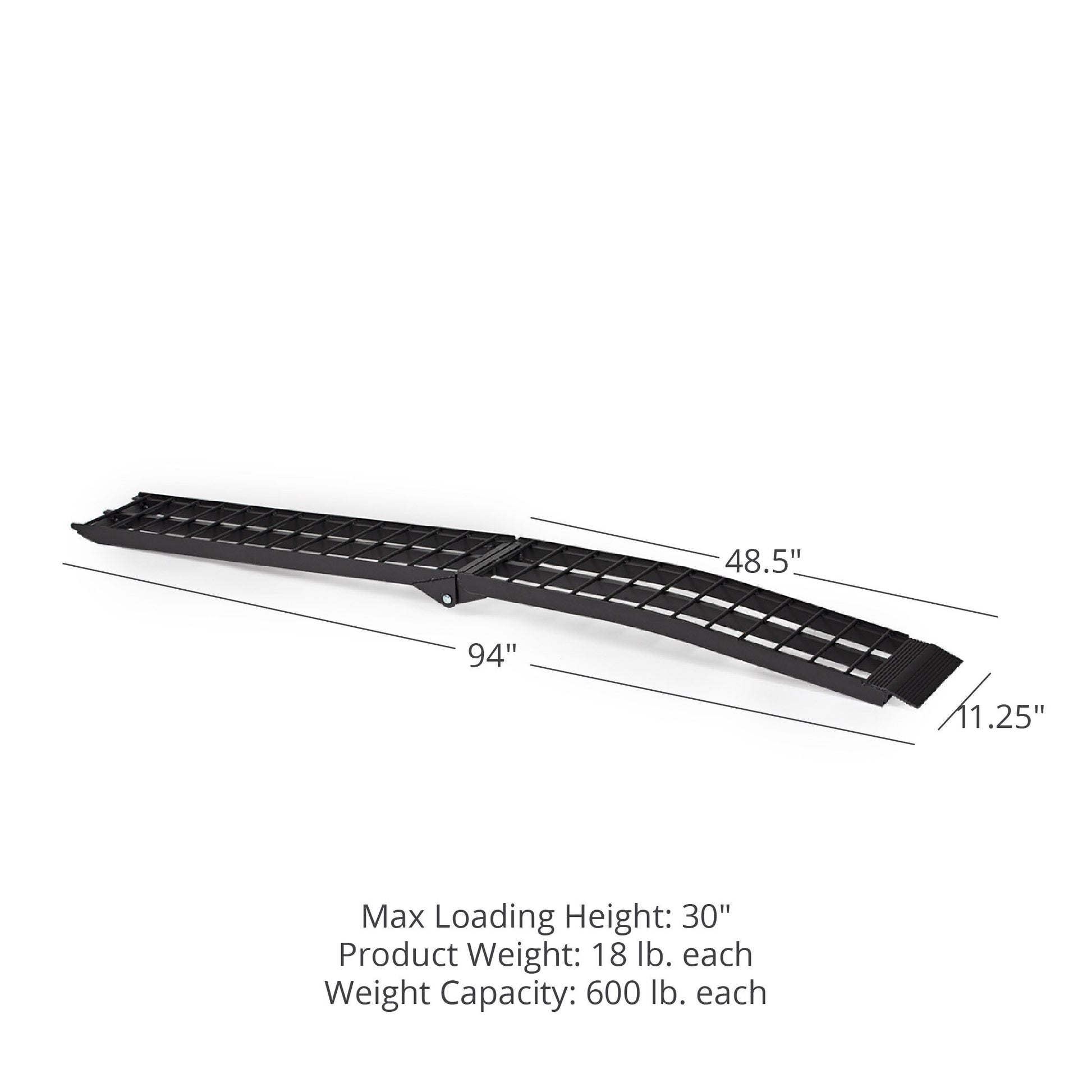 Scratch and Dent - 8 FT Aluminum Arched ATV Ramps - FINAL SALE