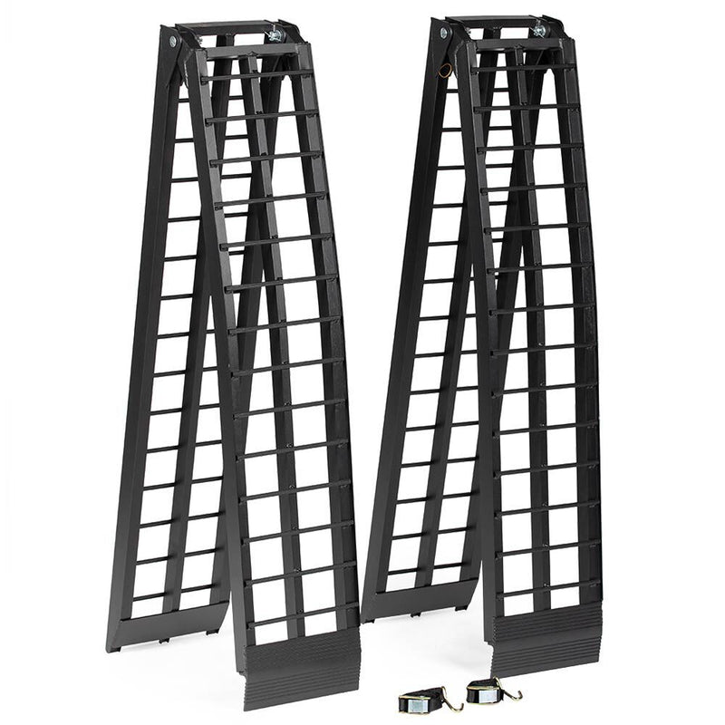 Scratch and Dent - 9 FT Aluminum Arched ATV Ramps - FINAL SALE