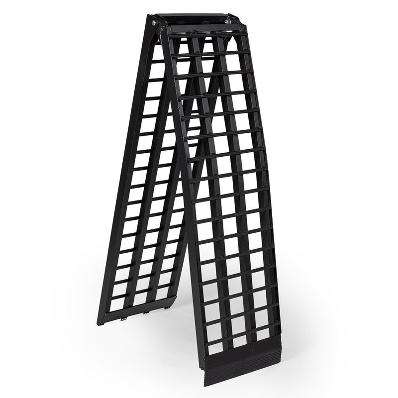 SCRATCH AND DENT - 10 FT HD 4 Beam Aluminum Arched Motorcycle Ramp - FINAL SALE