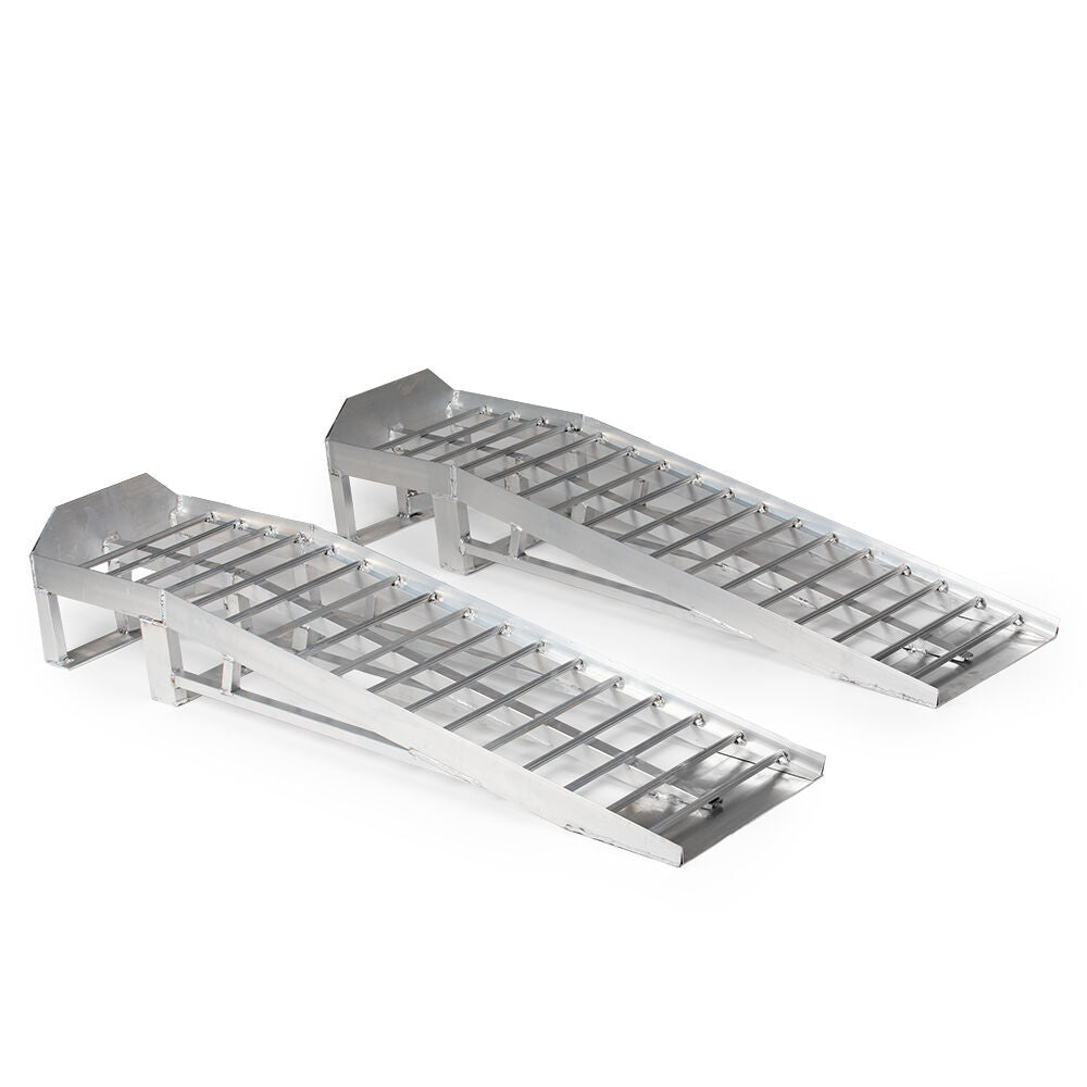 SCRATCH AND DENT - Pair of Low Profile Aluminum Car Ramps – 3,000 LB Capacity - FINAL SALE