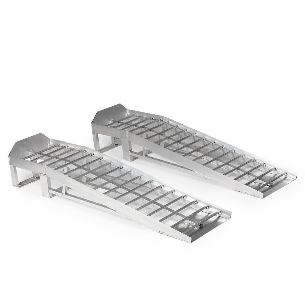 Scratch and Dent - Pair of Low Profile Aluminum Car Ramps – 3,000 LB C ...