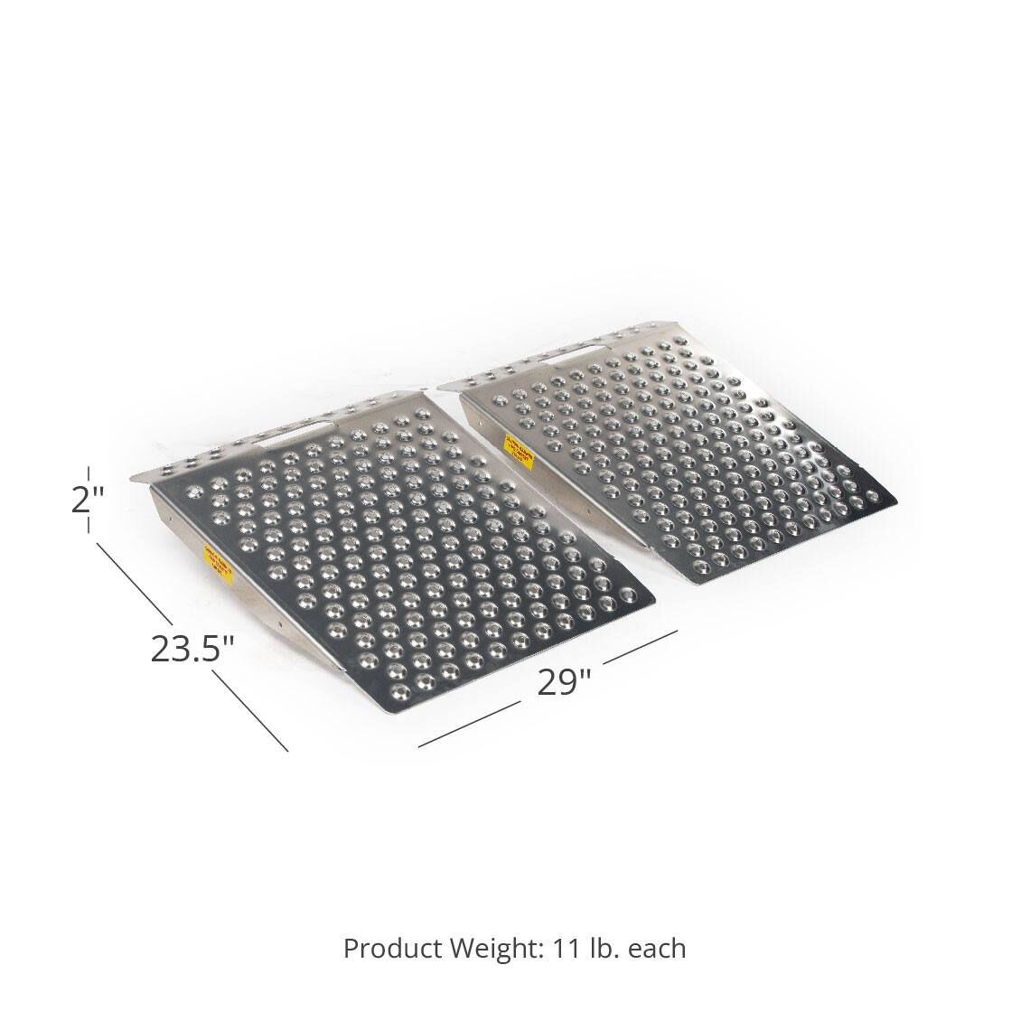 SCRATCH AND DENT - 29" Aluminum Dual Punch Plate Shed Ramps - FINAL SALE - view 2