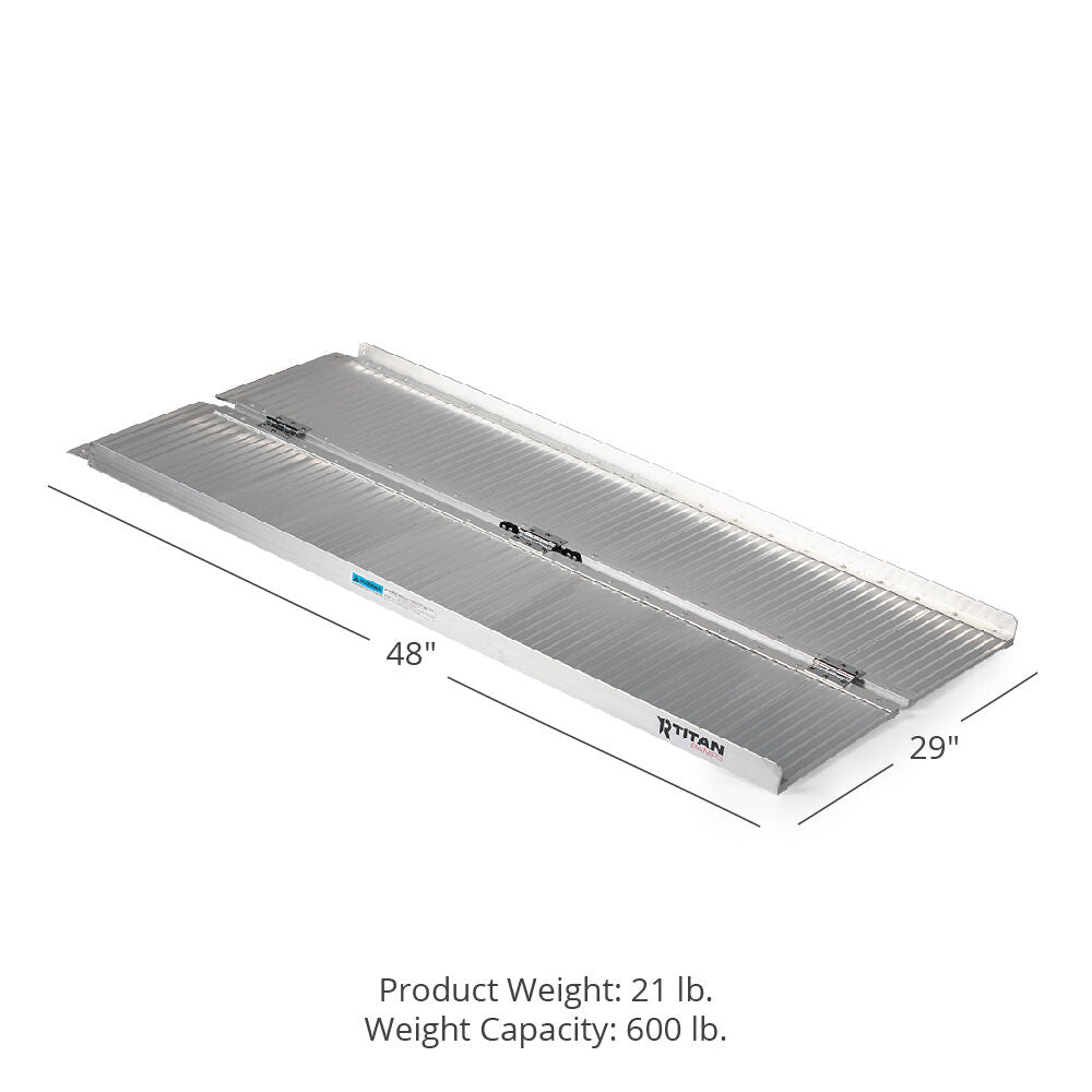 SCRATCH AND DENT - 4' Van Utility Loading Ramp - Wheelchair & Scooter ...