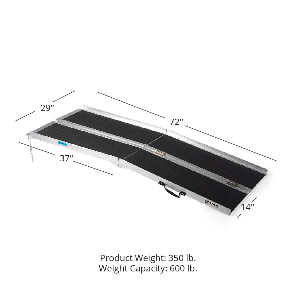 SCRATCH AND DENT - 6 FT Multifold Aluminum Wheelchair Ramp - FINAL SALE - view 2