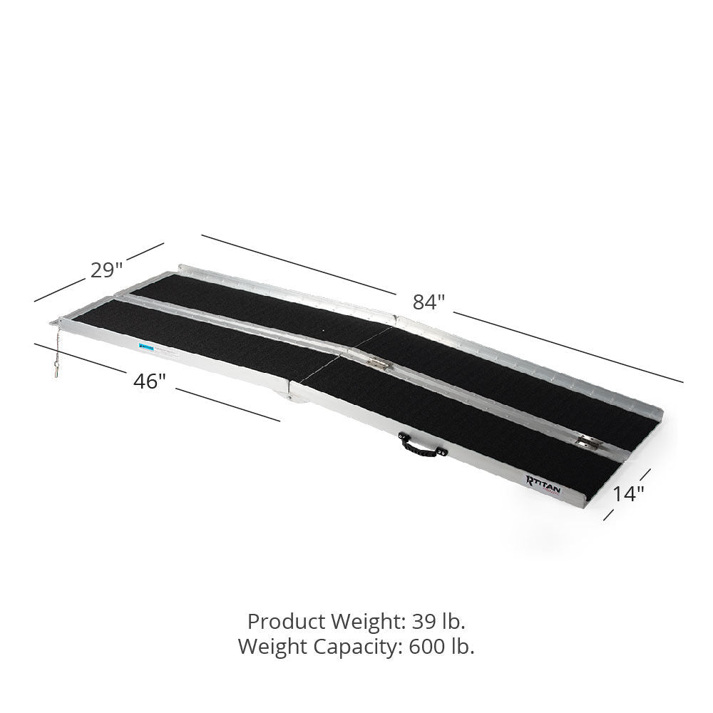 SCRATCH AND DENT - 7' Multifold Aluminum Wheelchair Ramp - FINAL SALE - view 2