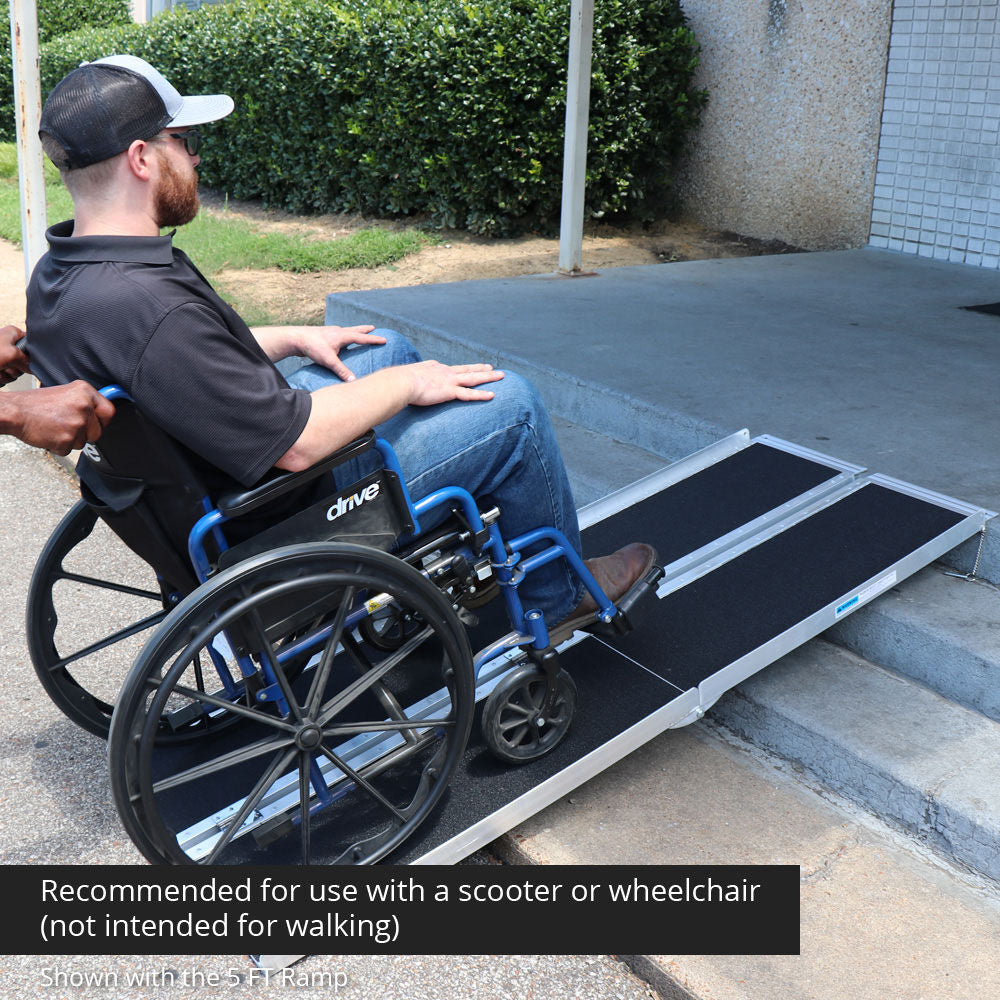 SCRATCH AND DENT - 7' Multifold Aluminum Wheelchair Ramp - FINAL SALE - view 5